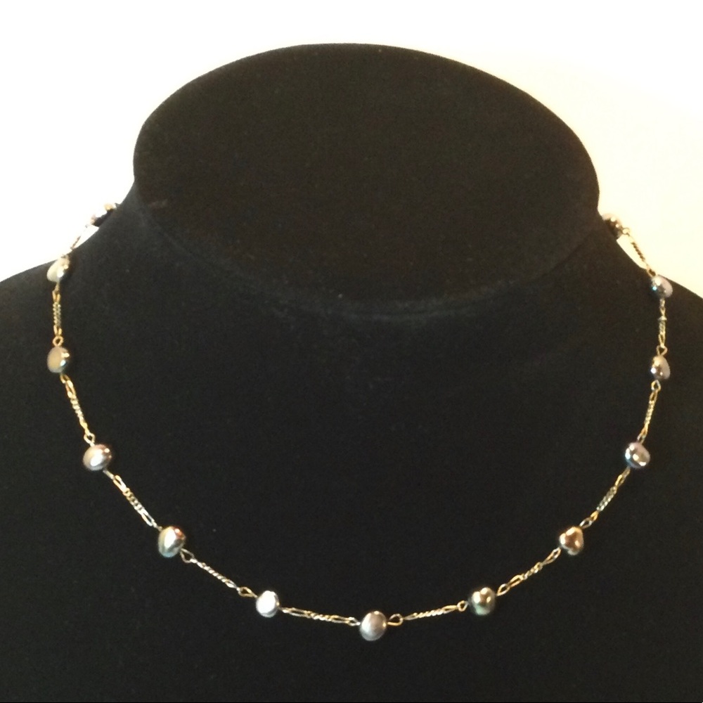 Necklace - Aurora Borealis Baroque Beads - Picture 4 of 4
